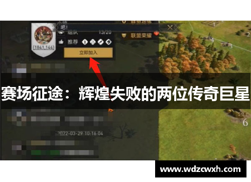 赛场征途：辉煌失败的两位传奇巨星